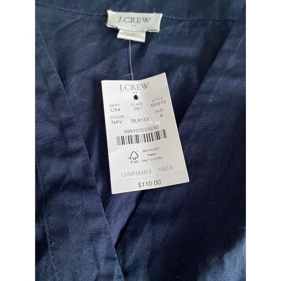 J. Crew Factory Navy Sleeveless Dress - Picture 4 of 10